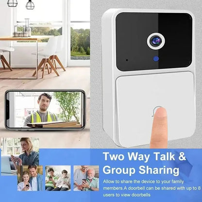 WIFI Video Doorbell Camera | Wireless Night Vision | Smart Home Security | HD Door Bell | Two Way Intercom | Voice Change For Home