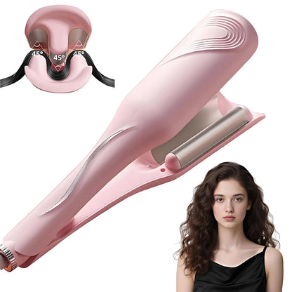 Beach Wave Hair Curler 3 Barrel 28mm – Deep Wave Curling Iron 1.1", Hair Crimper Wand with 4 Adjustable Heat Settings, 30 Million Ionic Technology