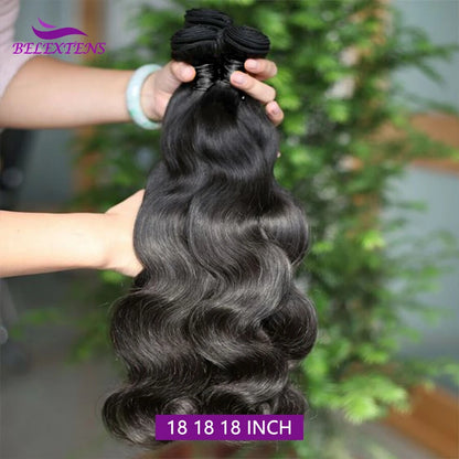 100% Human Hair Bundles 12A Brazilian Body Wave – Weave Extensions 12–32 Inch