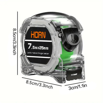 Self-Locking Tape Measure – Fluorescent, High Precision | 3M / 5M / 7.5M / 1