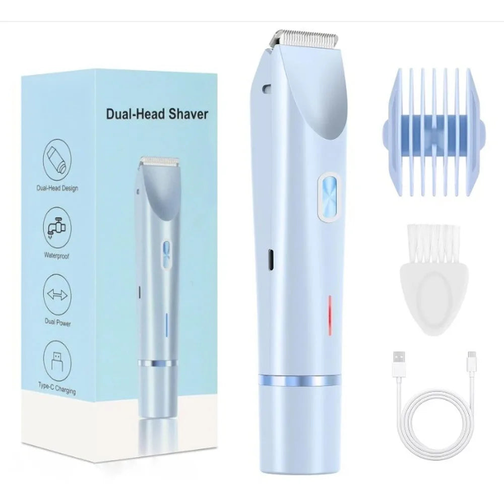 Electric Shaver for Women – Rechargeable Bikini, Legs & Underarm Razor with Detachable Head