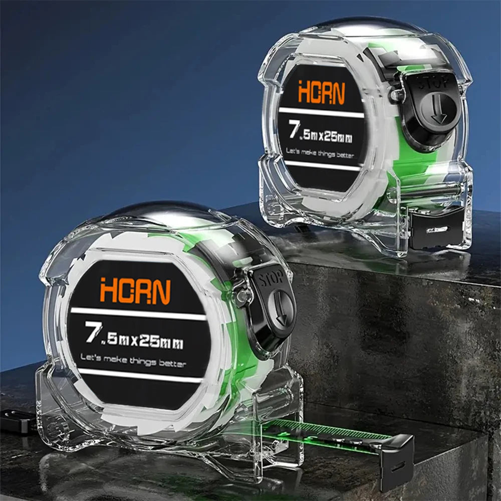 Self-Locking Tape Measure – Fluorescent, High Precision | 3M / 5M / 7.5M / 1