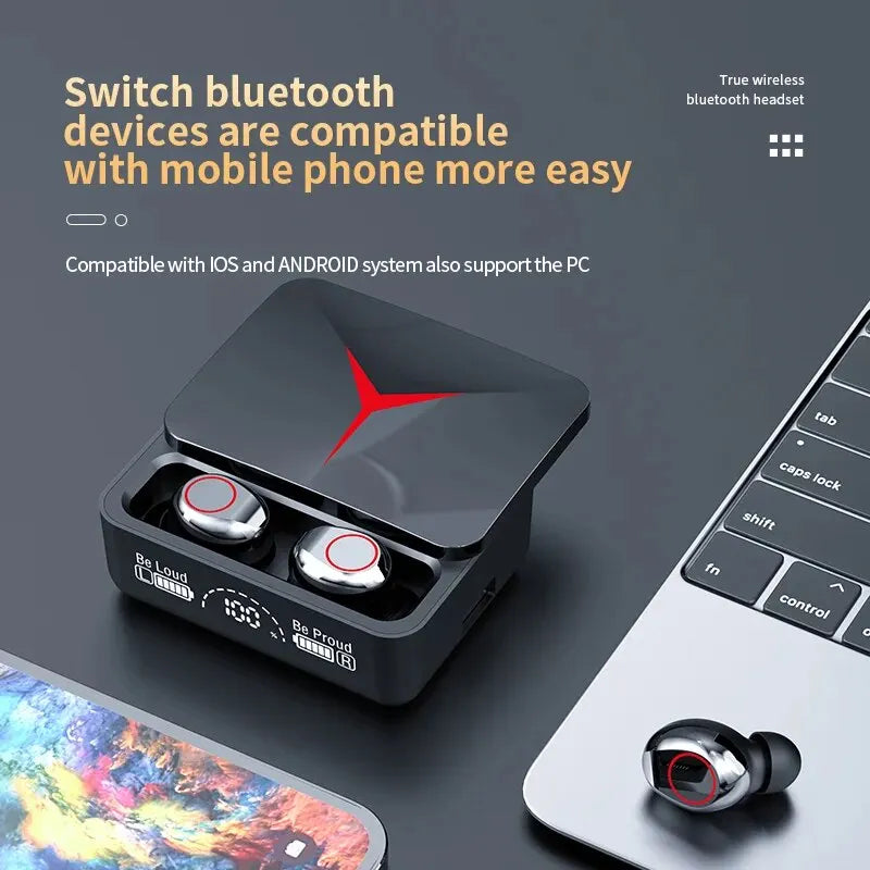 Original TWS M90 | Wireless Headphones | Gaming Earphone | Bluetooth 5.3 | Sport Earbuds with Mic | Wireless Headset | For iPhone Xiaomi